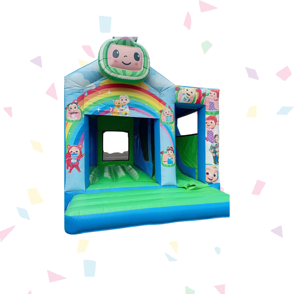 Paddy's combi bouncy castle with a built in slide